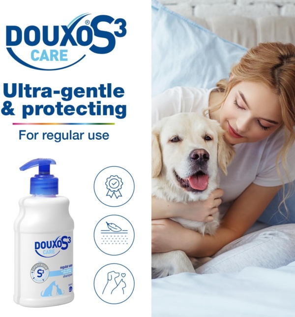 DOUXO S3 CARE Shampoo | Ultra-Gentle Cleansing Cat Shampoo | Dog Shampoo Sensitive Skin | Regular Use Pet Shampoo | Hypoallergenic Dog Shampoo | Douxo Shampoo for Dogs | Hydrating & Detangling | 200ml - Image 2