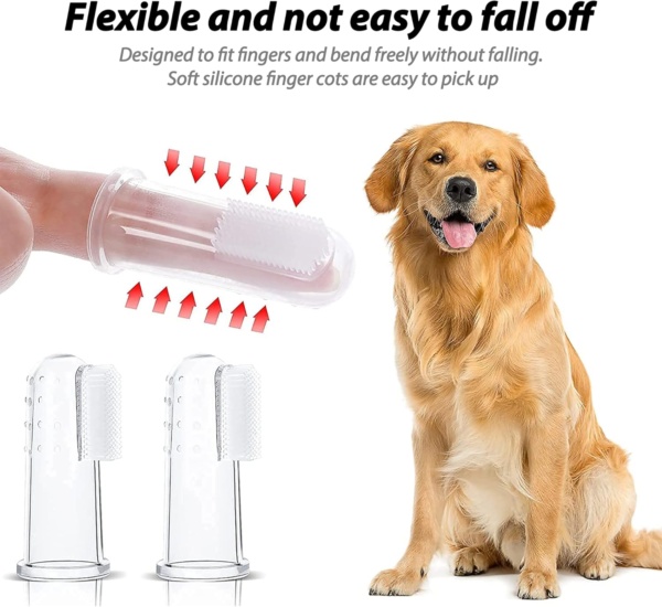 12Pcs Dog Finger Toothbrush Transparent Dog Toothbrush Set Cat Dog Silicone Finger Toothbrush Easy Pets Teeth Cleaning Toothbrush for Dogs Cats Dental Care - Image 6
