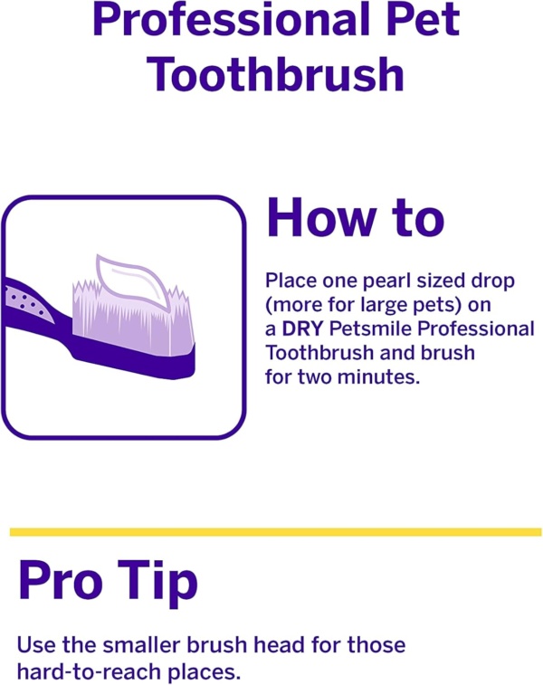 Petsmile Professional Pet Toothbrush - Patented 45° Cat & Dog Toothbrush for Small & Large Animals - Pet Accessories for Dental Care - VOHC Approved Teeth Cleaning - Toothpaste Not Included - Image 5