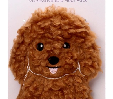 Puckator Cavapoo Fluffy Dog Microwavable Plush Lavender Heat Pack - Heating Pads - Hot Heat and Ice Cold Cool Pack Packs Bag for Sport Injuries Knee Back Pain - Bed Warmer - Wellness Health Products