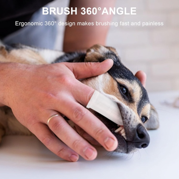 12 Pieces Pet Finger Toothbrush, Soft Silicone, Non-Toxic, Reusable, Clear, Manual, Dog Cat Dental Brushes Kit for Dogs Cats Pets Dental Care - Image 7