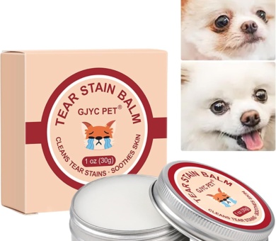 Dog Tear Stain Remover,Pet Tear Stain Remover Balm,Natural Eye Care for Dogs and Cats,Tear Stain Remover for Dogs Eyes,Gently Cleanses and Restores Sparkling Eyes(30g)