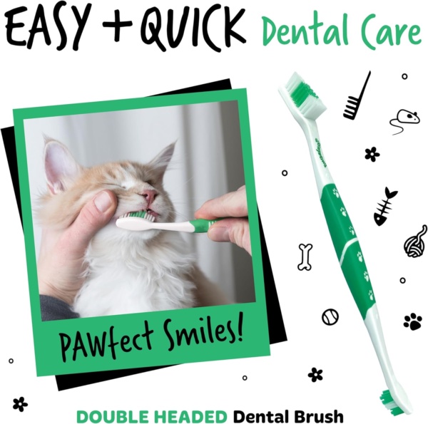 Bugalugs Dog Toothbrush & Cat Toothbrush Dual Ended Dog Plaque Remover, Our Dental Dog Teeth Cleaning Products Makes Dog Teeth Cleaning Easier use with Dog Toothpaste & Cat Toothpaste - Image 8