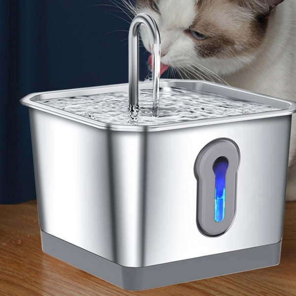3.5L/118oz Cat Fountain Stainless Steel, Drinking Fountain for Cats, Automatic with App Alert Water Fountain for Cats Indoor, 2 Weeks Capacity Health Monitoring Circulation - Image 3
