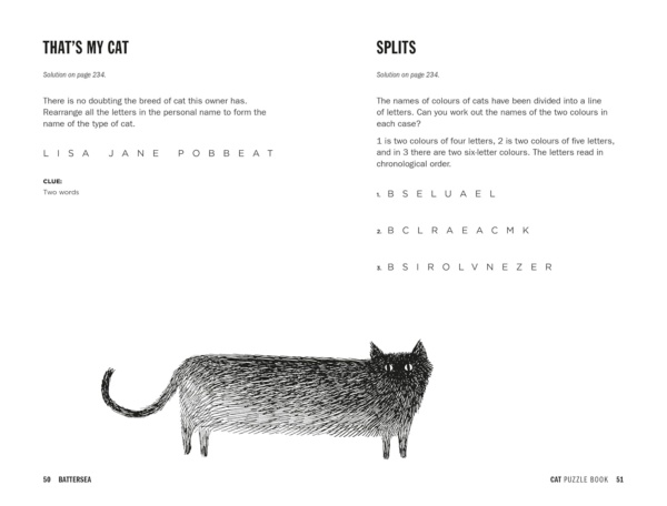 Battersea Dogs and Cats Home - Cat Puzzle Book: Includes crosswords, wordsearches, hidden codes, logic puzzles – a great gift for all cat lovers! - Image 6
