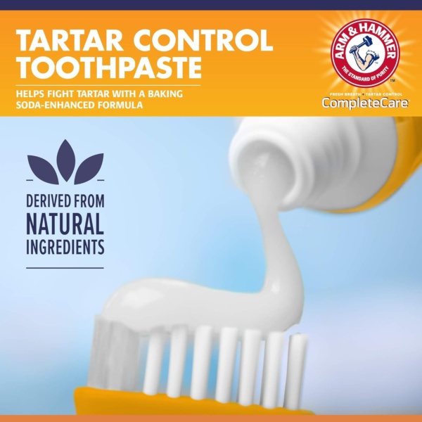 Arm & Hammer Complete Care Cat Dental Kit - Includes: 67.5g Toothpaste (Tuna), Toothbrush, Rubber Finger brush 3 Count (Pack of 1), White - Image 4