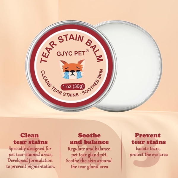 Dog Tear Stain Remover,Pet Tear Stain Remover Balm,Natural Eye Care for Dogs and Cats,Tear Stain Remover for Dogs Eyes,Gently Cleanses and Restores Sparkling Eyes(30g) - Image 4