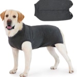 Dog Recovery Suit Post Op with Top Zip Surgical Recovery Suit Female Male Dog Vest Body Suits for Dogs After Surgery Onesie Medical Vest for Small Medium Large Dogs Cone Alternative