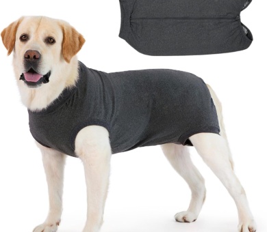 Dog Recovery Suit Post Op with Top Zip Surgical Recovery Suit Female Male Dog Vest Body Suits for Dogs After Surgery Onesie Medical Vest for Small Medium Large Dogs Cone Alternative