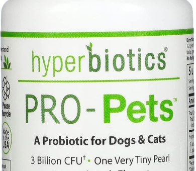 PRO-Pets Probiotics for Dogs and Cats: Time Release Probiotic for Your Companion's Health (dog or cat) - Very Easy to Swallow - 6 Strains - 15x More Effective than Others - Top Supplement for Pets