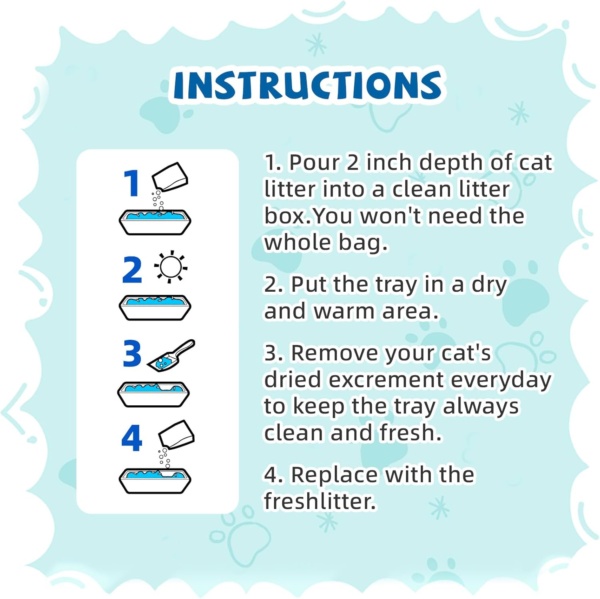 NEWORD Crystals Cat Litter Health Indicating Silica Gel Cat Litter, Color-Changing, 8lb, Urine PH Levels Detection Health Monitoring Non-Clumping Superior Odor Control Absorbent Lightweight, Unscented - Image 8
