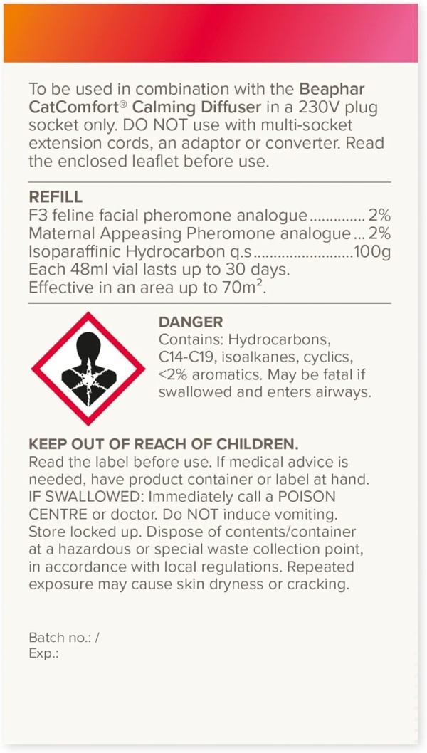 Beaphar | CatComfort Excellence Refill | Optimises Feelings of Reassurance & Well-Being | Promotes Multi-cat Harmonious Living | For Use with CatComfort Excellence Diffuser | Lasts Up To 30 Days - Image 2