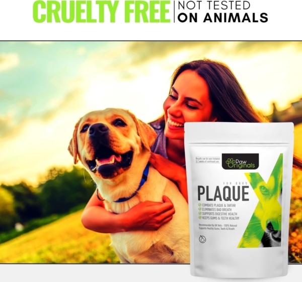 NEW 200G - Plaque X 100% Natural Plaque Off & Tartar Remover For Dogs & Cats | Breath Freshener For Dogs, Cats & Pets | | No Toothbrush & Supports Gum & Teeth Health - Image 7
