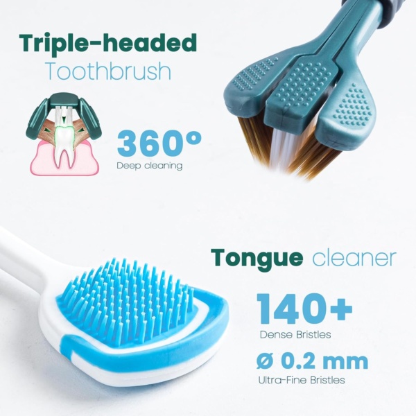 Dog Toothbrush, Finger Toothbrush, 360 Degree Silicone Toothbrush for Dental Care, Easy Dog Cat Puppy Teeth Cleaning (8 Pack) - Image 5