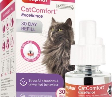Beaphar | CatComfort Excellence Refill | Optimises Feelings of Reassurance & Well-Being | Promotes Multi-cat Harmonious Living | For Use with CatComfort Excellence Diffuser | Lasts Up To 30 Days