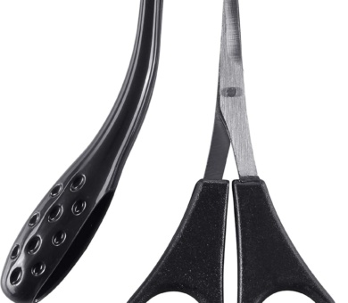 Mikki Dog, Cat Ear and Face Grooming Care Set - Scissors and Comb Set for Face, Ear, Nose and Paw