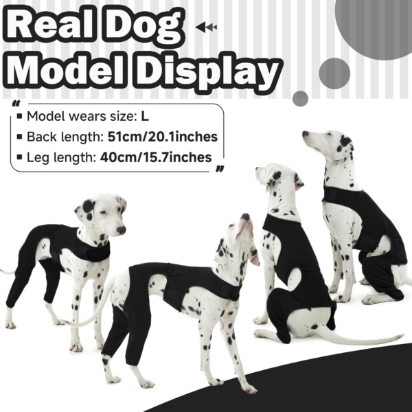 Recovery Suit For Dogs - Leg Surgery Protector, Lick Sleeve To Prevent Licking, Avoids Wound Infection - 3XL - Image 8