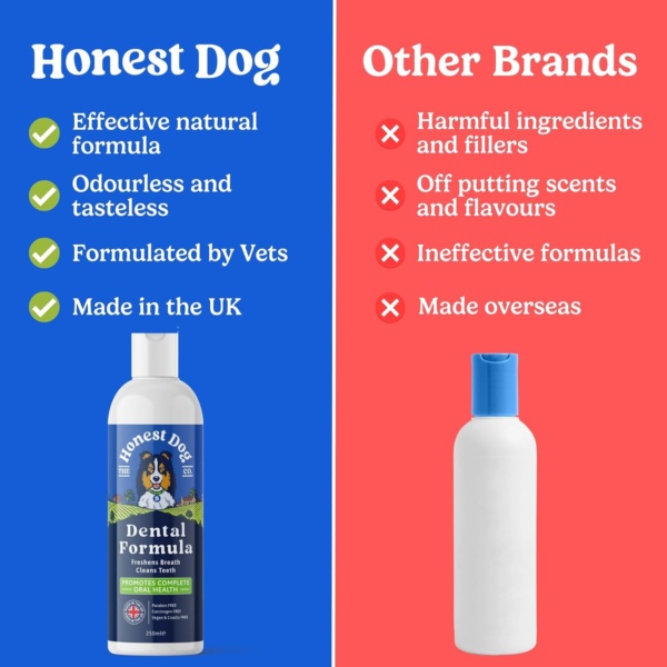 Dog Dental Formula for Water - Dog Breath Freshener in Water - Vet Formulated Dog Mouthwash - Pet Plaque Remover - Easy Daily Use Formula - Dog Teeth Cleaning Products by Honest Dog Co - Image 4
