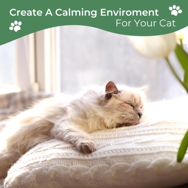 Cat Calming Diffuser with Feline Pheromones, No Smell Stress & Anxiety Relief for Cats, 30-Day 2 x 48 ml Refills, Easy Plug-in Solution for Calming. Diffuser not Include - Image 3