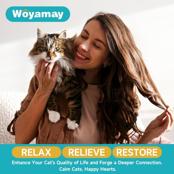 Cat Calming Plug-in, Cat Pheromone Diffuser Relieve Anxiety & Stress, 6-in-1 Cat Plug in Calmer Kit with 2 Diffuser + 4 Refill 48ml, Cat Pheromones Calming Diffuser Kit Lasts Up To 120 Days - Image 8