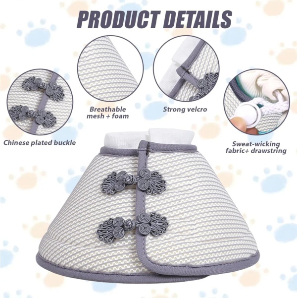 1 Piece Cat Collar, Pet Breathable Collar, Foldable Pet Collar, Pet Anti-Licking Collar, Pet Supplies - Image 3