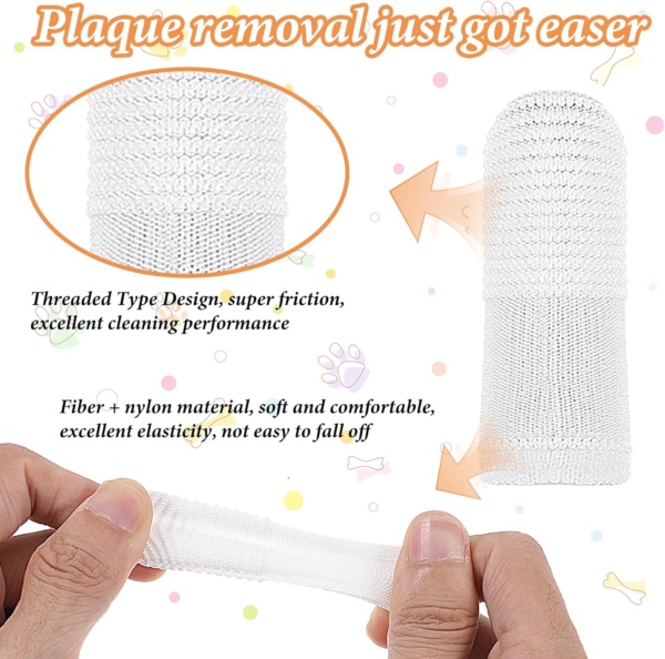Dog Toothbrush 20Pcs Pet Toothbrush Finger Toothbrushes 360º Dog Tooth Brushing Kit Finger Cleaning Gloves Washable Cat Toothbrush Comfortable Brush Tape Pad Clean Cushion - Image 2