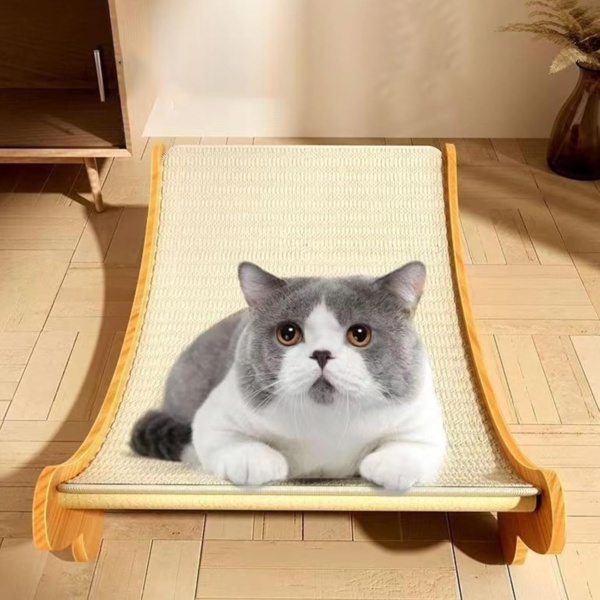 Interaction Cats Scratcher Board Sisal Pad Cats Wood Board Cats Health Paws Training Board Toy - Image 8