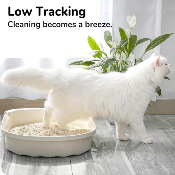 Tofu Cat Litter, Clumping Litter for Cats, Mixed Corn Pellets, Dust-free and Easy Clumping, Odour Control, Flushable, Direct to Toliet, Low Residue,16 L (4 Packs) - Image 6