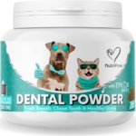 NutriPaw Dental Powder For Dogs & Cats - Clean Teeth, Healthy Gums & Fresh Breath - Manage Plaque & Tartar Build-Up - Fuss-Free - No Brushing Needed - Lasts Up To 6 Months