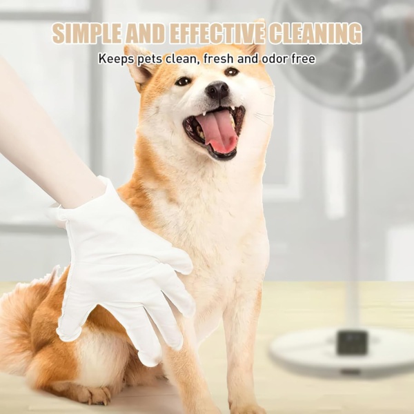 6PCS Pet Glove Wipe for Dog and Cat, Cat Wipes Dog Wipes Cleaning Glove for Face, Ear, Eye, Paws Cleaning Wipes, Pet Wash Free Gloves, Cleaning Grooming Wipes for Daily Care and Traveling - Image 6