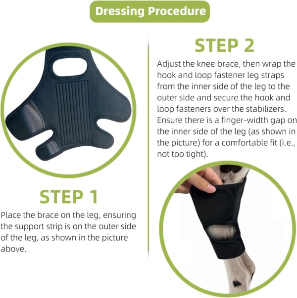 Dog Leg Braces for Back Leg Dog ACL Brace for Torn and Back Hind Rear Legs ACL Tear, Dog Leg Brace for Hip Dysplasia, Dog Arthritis, Luxating Patella(Size L) - Image 6