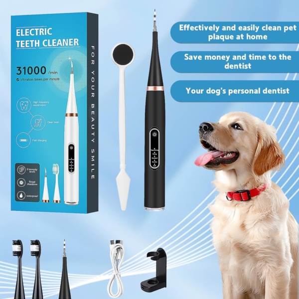 Dog Plaque Remover for Teeth, 5 Cleaning Mode Pet Tooth Brushing Tools, 8-Pack Pet Teeth Cleaning Kit Safe for Dog and Cat, Pet Toothbrush for Dental Care, Portable - Image 6