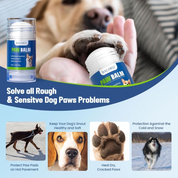 Dogs Paw Care Cleaner Kit for Dogs and Cats, No Rinse Foam Dog Paw Cleaner for Heals Repairs & Restores Dry, Cracked Paws & Nose Dog Paw Protector for Pet Foot Washer Care - Image 5