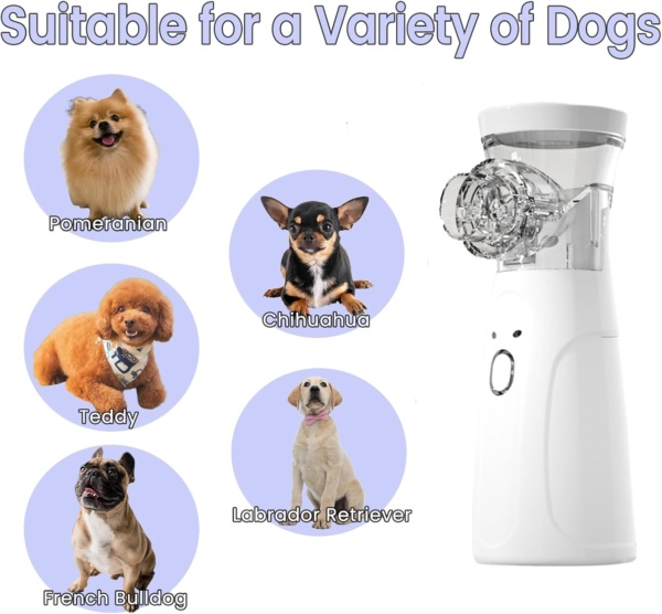 Portable USB Dog Nebulizer - Handheld Device with Nebulizer Mask Ideal for Cats and Dogs - Includes 2 Masks in Varying Sizes to Accommodate Most Animals - Image 6