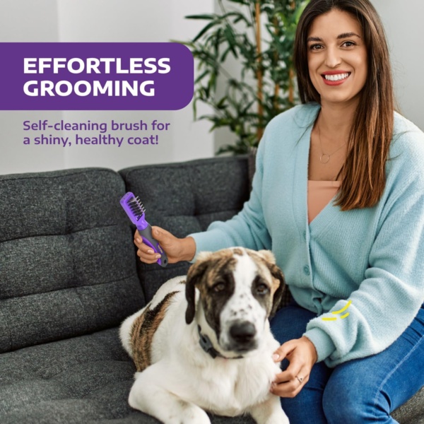 Hertzko 2-in-1 Dog Matt Remover & Grooming Brush - Cat Brush, Pet Hair Remover, Dematting Tools for Dogs - Effective Dematting Comb for Dogs and Cats, Ideal Matt Breaker and Dog Coat Care - Small - Image 4