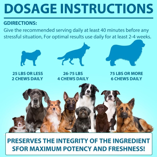 Calming Chews for Dogs,Quiet Moments Dog Calming Treats,Help Promote Relaxation,Dogs Anxiety Stress Relief-Barking,Separation,Thunder,Travel Issues (Salmon, 110counts) - Image 6