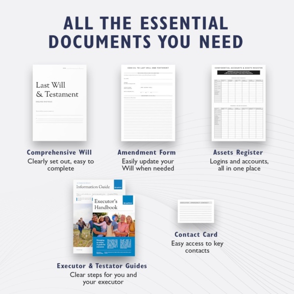 Will Writing Kit – Last Will and Testament Kit 2025 UK – Legally Valid 8-in-1 DIY Legal Pack with Testament Template, Simple Form, Guides & Wills Kits UK 2025 – for England and Wales - Image 6