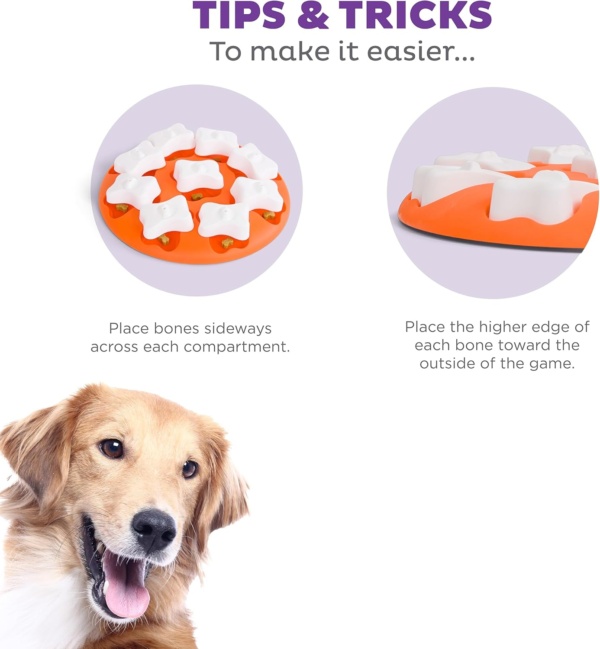 Outward Hound Nina Ottosson Dog Smart Dog Puzzle Interactive Treat Puzzle Dog Enrichment Dog Toy, Level 1 Beginner, Orange - Image 4
