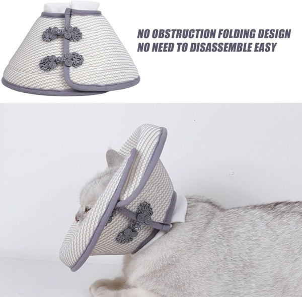 1 Piece Cat Collar, Pet Breathable Collar, Foldable Pet Collar, Pet Anti-Licking Collar, Pet Supplies - Image 4