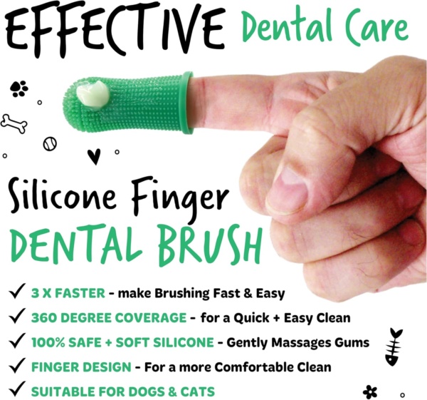 Bugalugs Dog Toothbrush and Toothpaste Kit Includes Cats & Dog Toothpaste, 2 x Finger Cat Toothbrush, 1 x Dog Toothbrush Dog Teeth Cleaning Products for Dog Plaque Remover & Dog Breath Freshener - Image 4