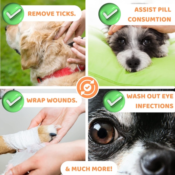 Dog First Aid Kit | Includes Over 40 Health Supplies for Dogs | Multi Purpose Pet Aid Kit For All Emergencies | Travel Sized First Aid For Dogs - Image 5