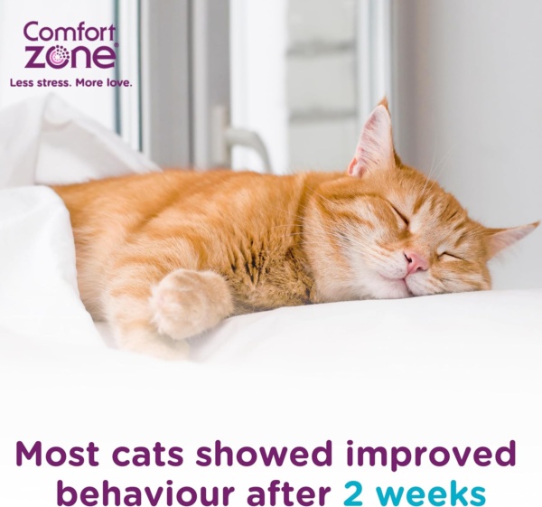 Calming Pheromone Diffuser Starter Kit, for a Calm Single or Multi-Cat Home, Reduces Stress, Spraying, Scratching & Other Problematic Behaviours, 1 Diffuser & 1 Refill - Image 6