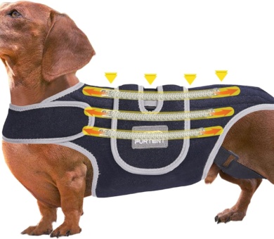 Back Bracer in Large Dogs for IVDD, Arthritis, Spinal Surgical Recovery for Beagle, Dachshund, Reflective Frame Support Harness for Back, Keeps The Back Stable Adjustable Pet Hip Brace Support