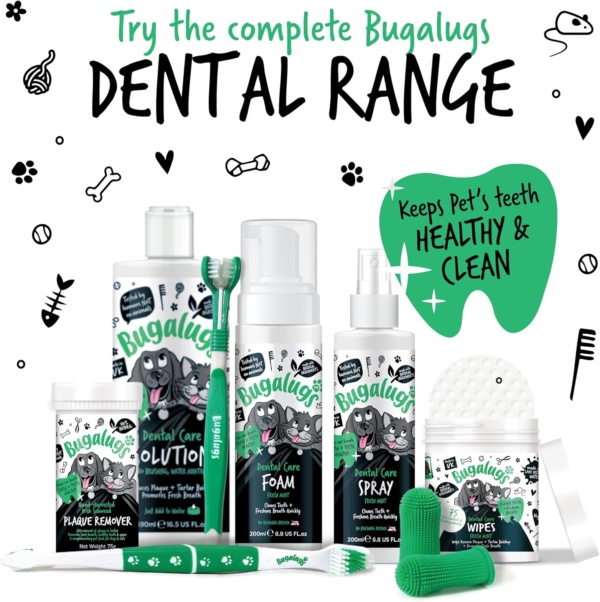 Bugalugs Dog Toothbrush & Cat Toothbrush Triple Headed Plaque Remover, Our Dental Teeth Cleaning Products Makes Teeth Cleaning Easier with Dog Toothpaste & Cat Toothpaste - Image 7