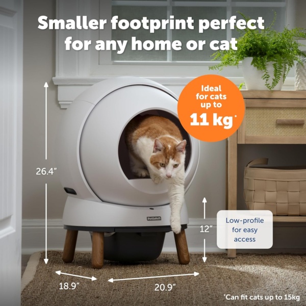 PetSafe ScoopFree SmartSpin Self-Cleaning Litter Box – Advanced Odour Control – App Controlled with Health Monitoring – Works with Any Litter – Up to 2 Weeks of Hands-Free Cleaning - Image 6