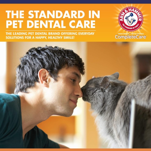 Arm & Hammer Complete Care Cat Dental Kit - Includes: 67.5g Toothpaste (Tuna), Toothbrush, Rubber Finger brush 3 Count (Pack of 1), White - Image 5