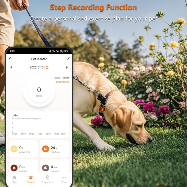 GPS Tracker Health Monitoring for Dogs, GPS Location & Smart Pet Activity Tracker, Works with Any Collar (Android and iOS Universal) - Image 6