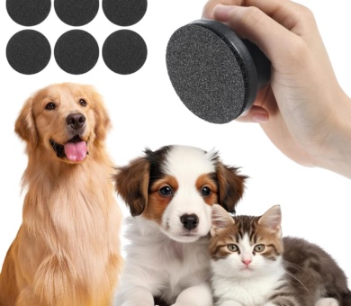 Dog Nail File with 6Pcs Replaceable Filing Disc, Dog Scratch Board for Safe and Easy Nail Care, Dog Nail Scratch Board Ensures Smooth and Healthy Nails for Dogs and Cats