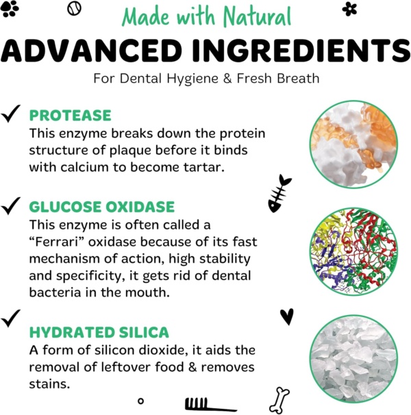 Bugalugs Dental Enzymatic Dog Toothpaste & Cat Toothpaste for Dog Teeth Cleaning, Dog Breath Freshener, Dog Plaque Remover & Tartar for Pets use with Our Dog Toothbrush & Cat Toothbrush (Liver 75g) - Image 4
