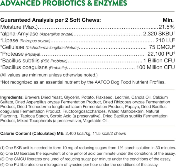 Veterinarian Strength Advanced Probiotics, Healthy Enzymes and PB6 Probiotic Supplement For Your Dogs Stomach, Intestine, Digestion and GI Tract health, Made by NaturVet, 120 Soft Chews - Image 7